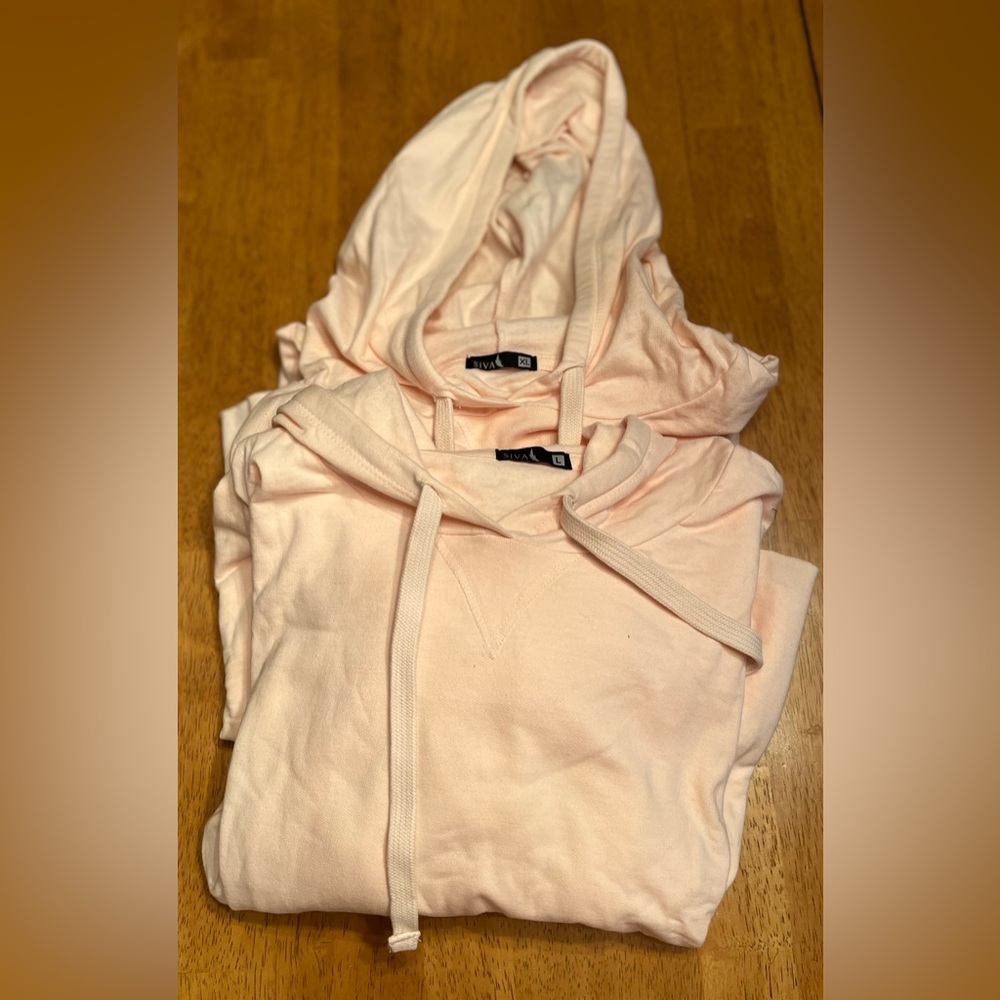 SIVA - Women's Light Pink cropped Hoodie Sweatshirt - (NWOT) - Picture 4 of 5